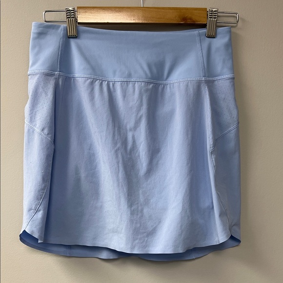 Athleta Pants - Athleta Pale Blue Performance Skort with Zip Pocket